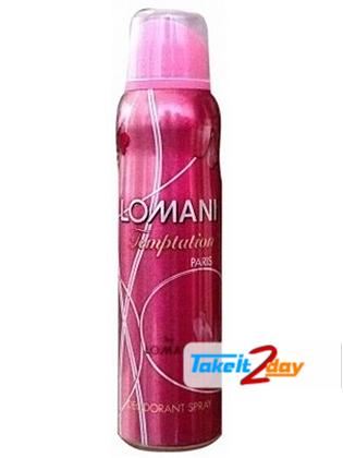Lomani Paris Temptation Deodorant Body Spray For Women 150 ML