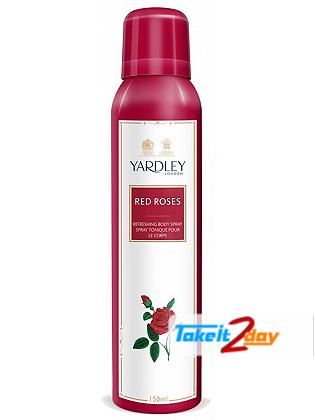 Yardley Red Roses Deodorant Body Spray For Women 150 ML