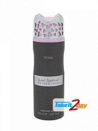 Asdaaf Astura Ishq Rose Deodorant Body Spray For Man And Women 200 ML