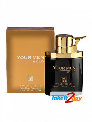 B N Parfums Your Men Gold Perfume For Men 100 ML EDT
