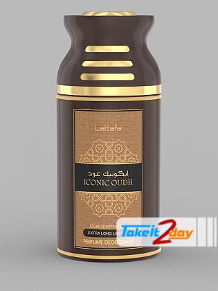 Lattafa Iconic Oudh Perfume Deodorant Body Spray For Men And Women 250 ML
