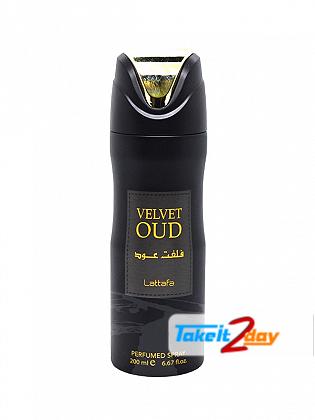 Lattafa Velvet Oud Deodorant Body Spray For Men And Women 200 ML