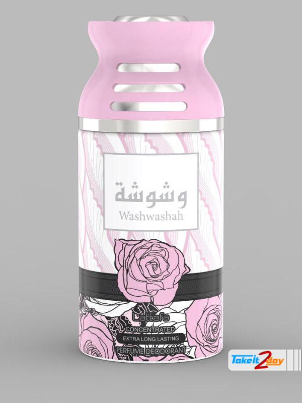 Lattafa Washwashah Perfume Deodorant Body Spray For Women 250 ML