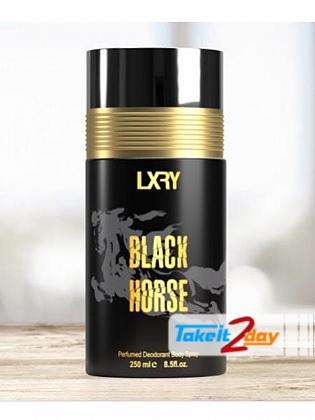 Lxry Black Horse Deodorant Body Spray For Men 250 ML