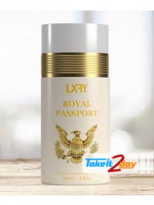 Lxry Royal Passport White Deodorant Body Spray For Men 250 ML