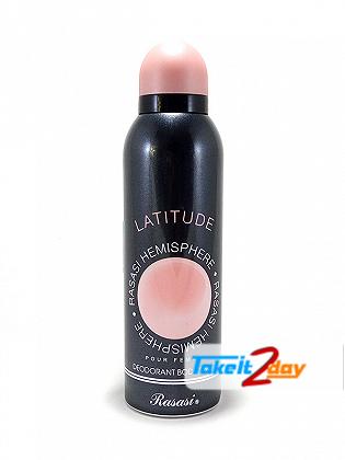 Rasasi Latitude Deodorant Body Spray For Women 200 ML