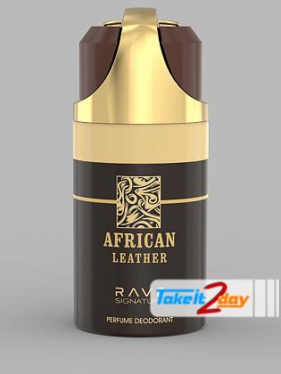 Rave Signature African Leather Perfume Deodorant Body Spray For Man 250 ML