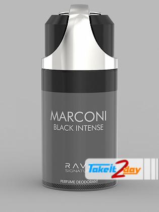 Rave Signature Marconi Black Intense Perfume Deodorant Body Spray For Man 250 ML
