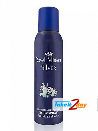 Royal Mirage Silver Deodorant Body Spray For Men 200 ML