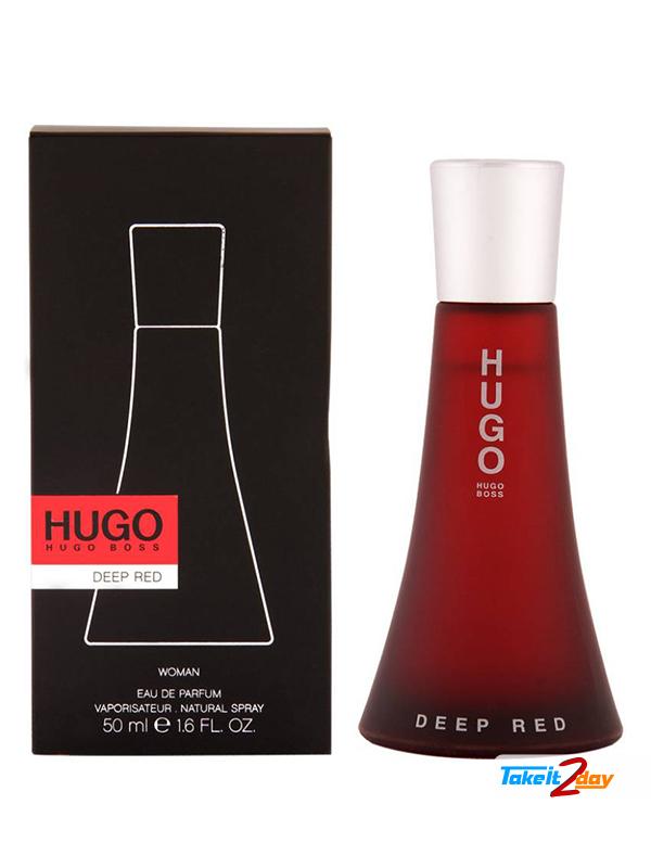 hugo boss dark red