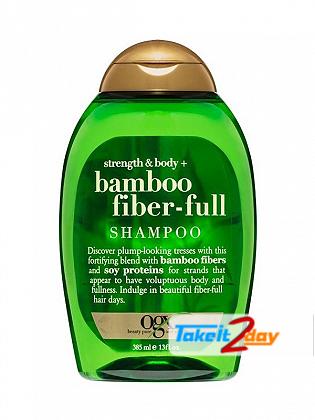 Ogx Bamboo Fibers Full Shampoo For Men And Women 385 ML