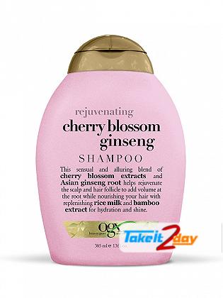 Ogx Cherry Blossom Ginsing Shampoo For Men And Women 385 ML