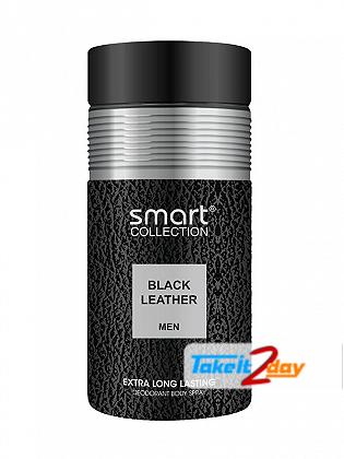 Smart Collection Black Leather Deodorant Body Spray For Men 250 ML