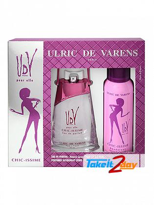 Udv Chic Issime Perfume 75 ML EDT And Deodorant 125 ML For Women Evaflor Paris