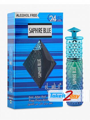 Manasik Saphire Blue Perfume For Men And Women 6 ML CPO Pack OF Six