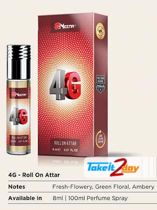 Meena 4G Perfume Roll On For Men And Women 8 ML CPO Pack Of Six