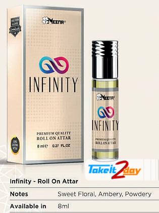 Meena Infinity Perfume Roll On For Men And Women 8 ML CPO Pack Of Six