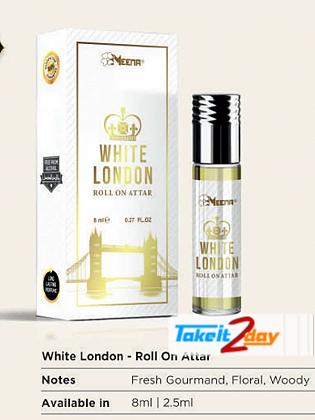 Meena White London Perfume Roll On For Men And Women 8 ML CPO Pack Of Six