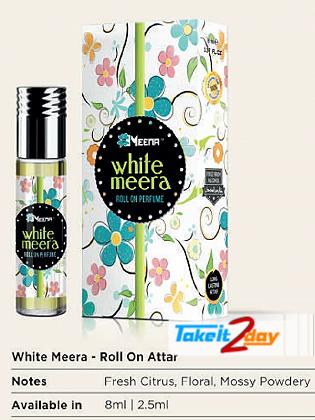 Meena White Meera Perfume Roll On For Men And Women 8 ML CPO Pack Of Six